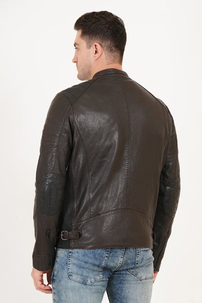 100% Heavy Washed Smith Jacket - Dark Brown | MX93