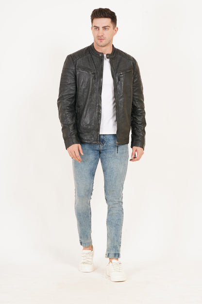 100% Heavy Washed Smith Jacket - Black  | MX93