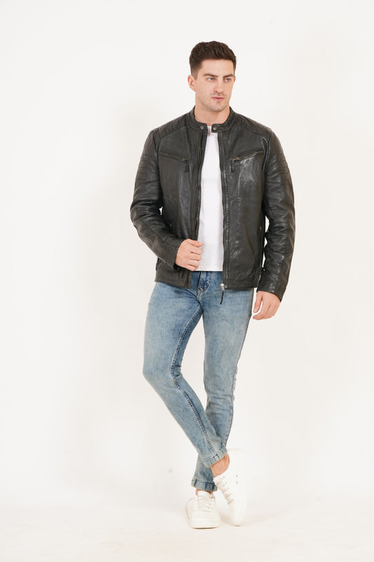 100% Heavy Washed Smith Jacket - Black  | MX93