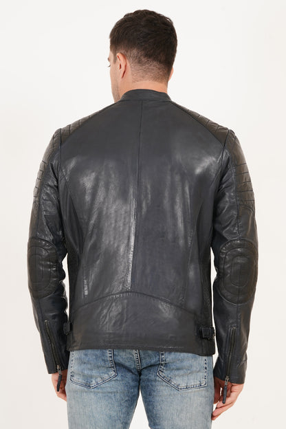 100% Heavy Washed Smith Jacket - Blue | MX93