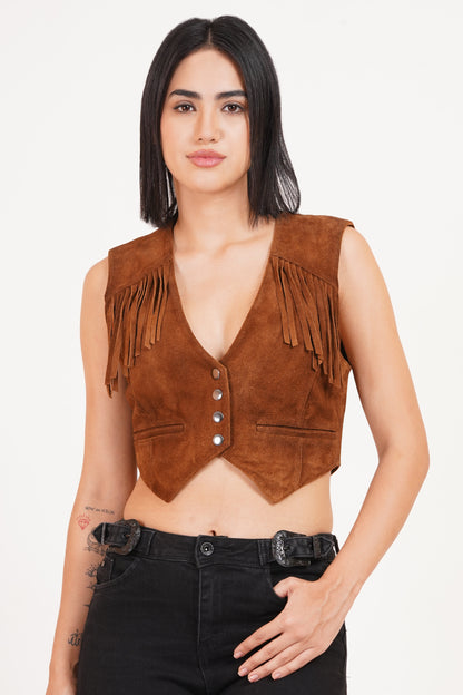 100% Suede Vest Coat | WX017