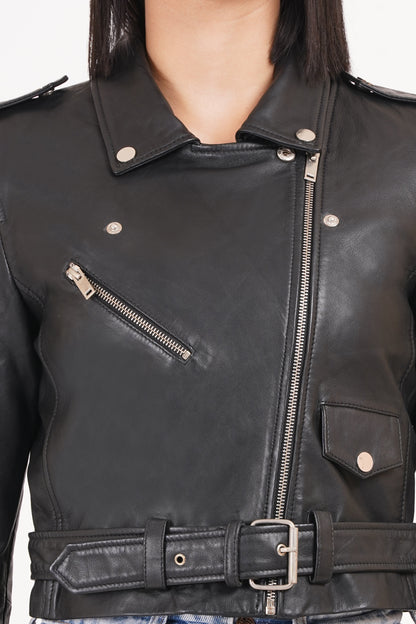 100%  Leather Coop Biker Jacket | WX21