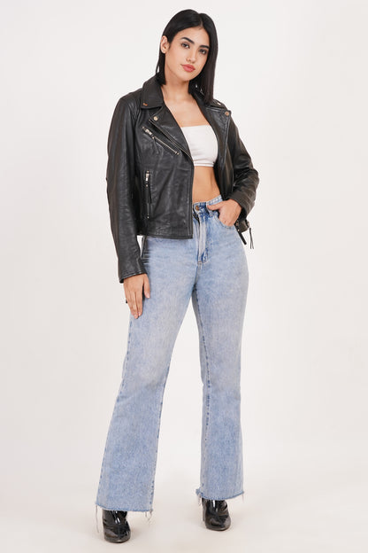 100% Leather Dil Biker Jacket | WX30