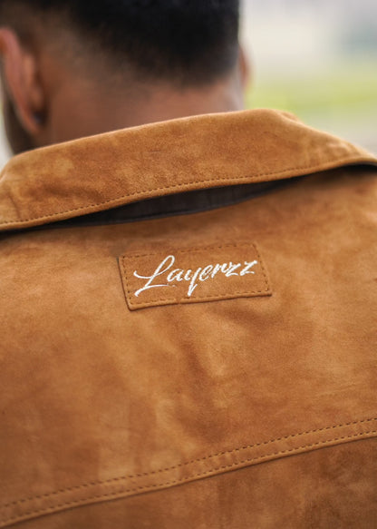 100% Leather Italian suede Trucker Jacket | MX 112