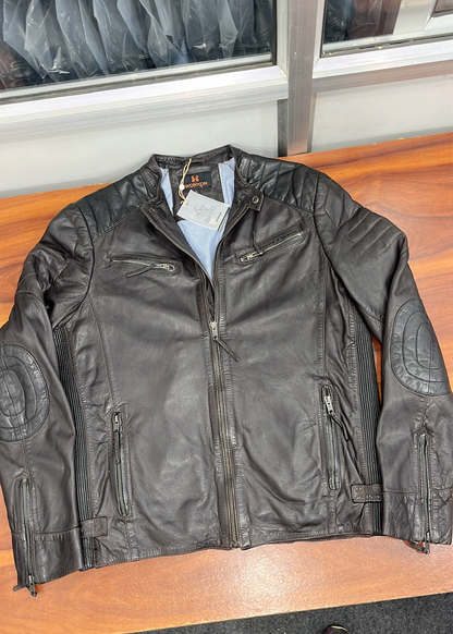 100% Heavy Washed Smith Jacket - Dark Brown | MX93