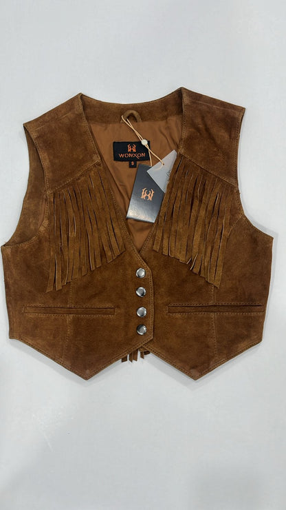 100% Suede Vest Coat | WX017