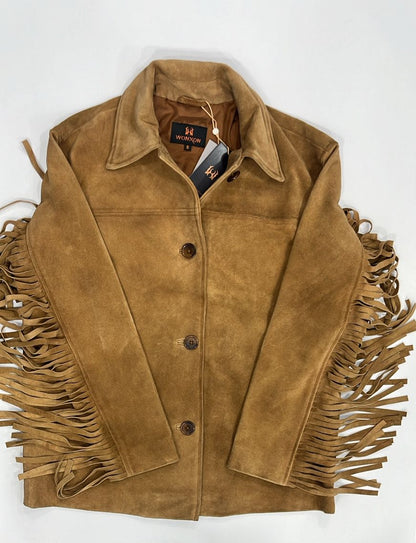 100% Suede Fringes Jacket | WX016