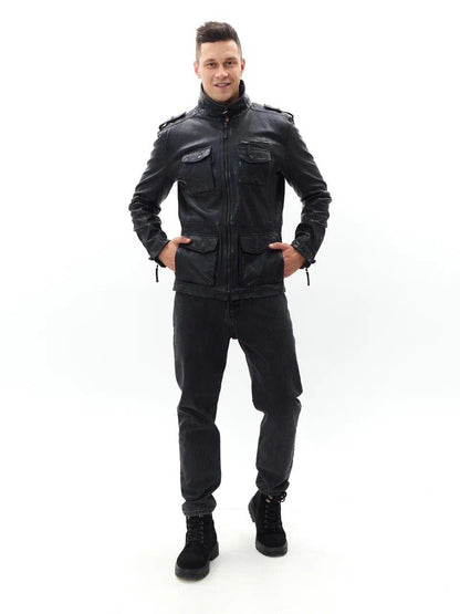 100% Hard Washed Falp Pocket Jacket | MX 113