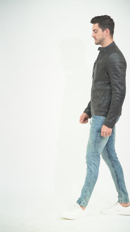 100% Heavy Washed Smith Jacket - Dark Brown | MX93